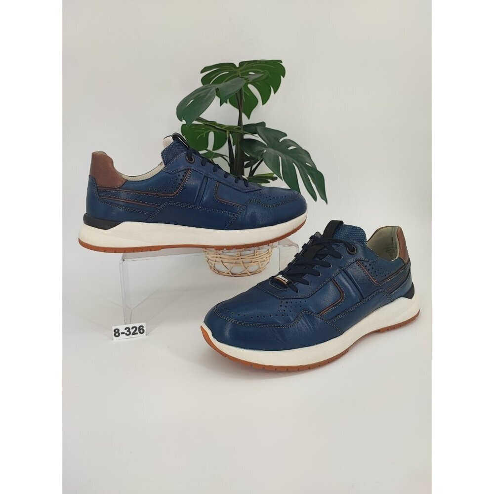 Sioux From Germany Men’s Blue Leather Casual Sneakers Size 8 US